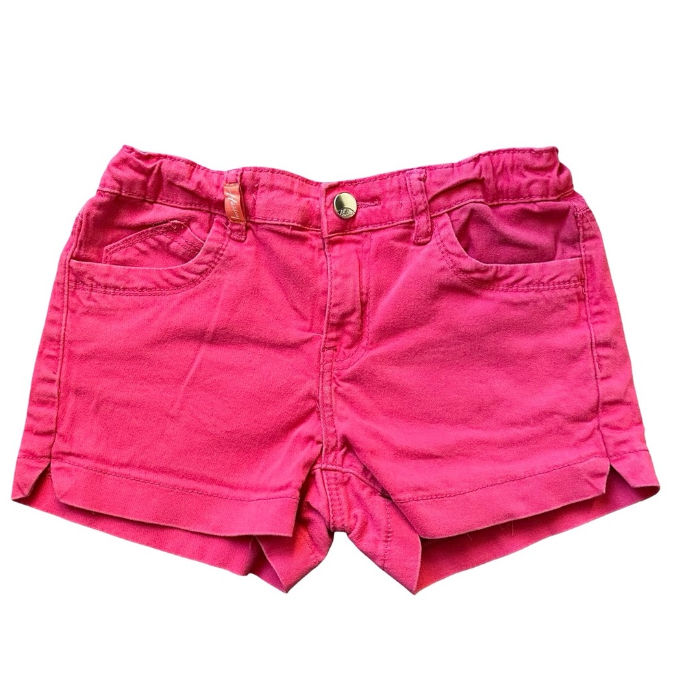Hailey Made with love size 12 girls hot pink denim shorts